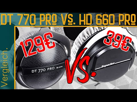 Superlux HD660 Pro vs  Beyerdynamic DT770 Pro