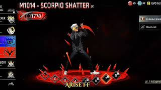 “M1014”Scorpio Shatter 🔥 Full Power Gameplay | Arise FF#ariseff #freefire  #M1014ScorpioShatter#fyp