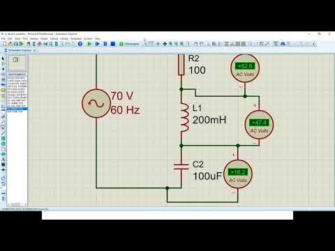 Como calcular circuito RLC em série.