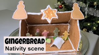 Easy Gingerbread Nativity Scene