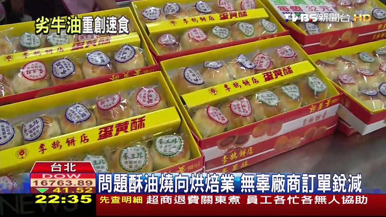 劣油風暴/劣質牛油製酥油 漢堡麵包、派皮、鬆餅中鏢