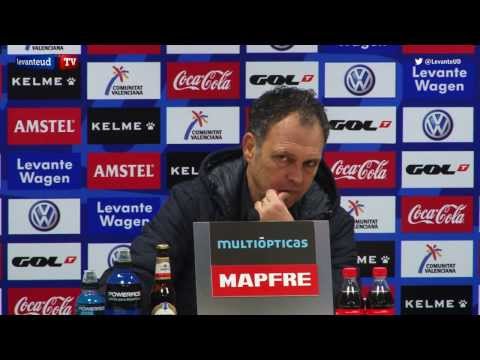 Rueda de prensa de Joaquín Caparrós previa al encuentro frente al F.C. Barcelona