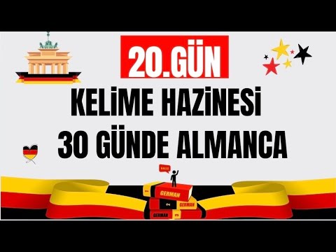 Day 20 - 90 German Words in 30 Days 🇩🇪 | Learn 3 New Words Every Day! #german #learngerman