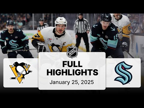 NHL Highlights | Penguins vs. Kraken | January 25, 2025