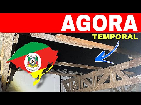 🚨TEMPORAL e DESTELHAMENTOS em cidades do RIO GRANDE DO SUL neste momento 😱