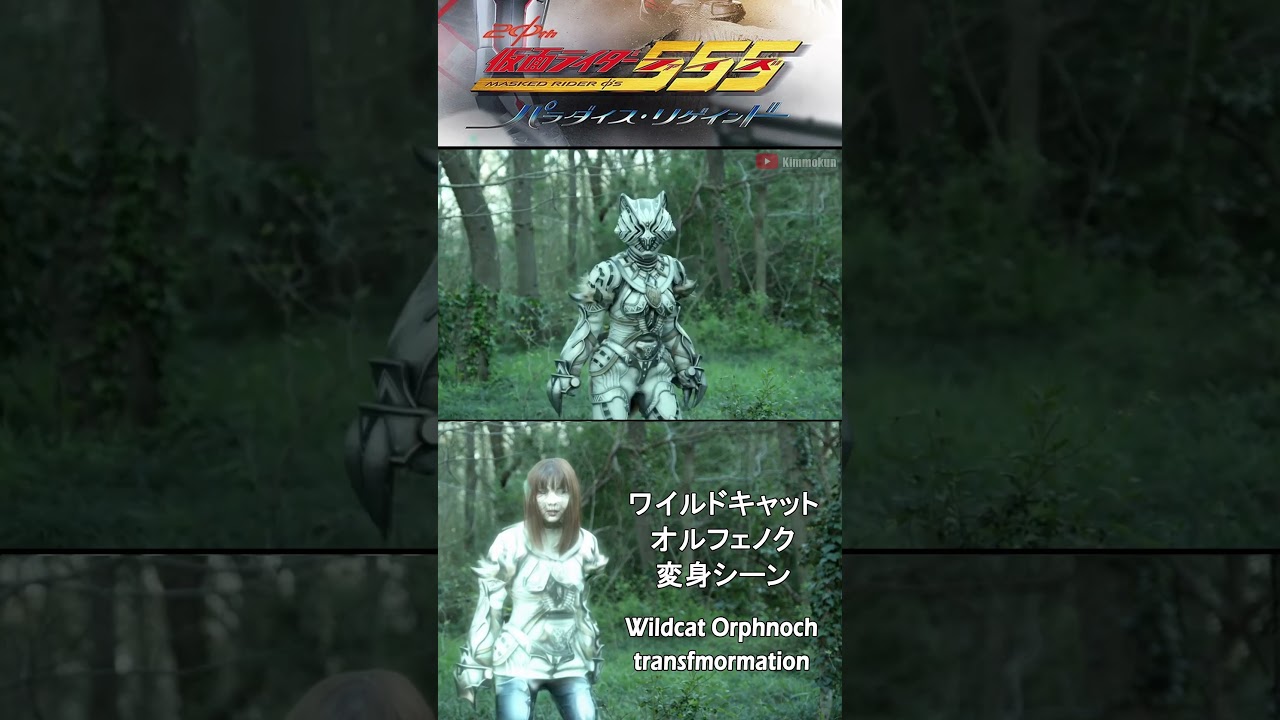 Wildcat Orphnoch transformation (ワイルドキャットオルフェノク 変身シーン) [FANMADE] #shorts