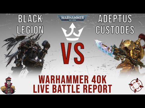 Joe Vs @TabletopTitans Bridger! - Black Legion Vs Custodes - Warhammer 40k