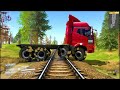 Spintires Mudrunner Daily Gameplay 14 Trucks Vs Railway Crossing Mudrunner Ets2 Beamng