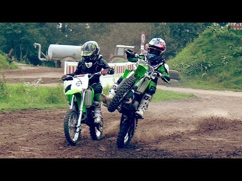Kinder Motocross - die Grünen sind da