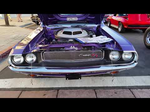 1970 Dodge Challenger R/T 440 Six Pack Shaker Hood Plum Crazy Pistol Grip 4 Speed Restored 70 Mopar