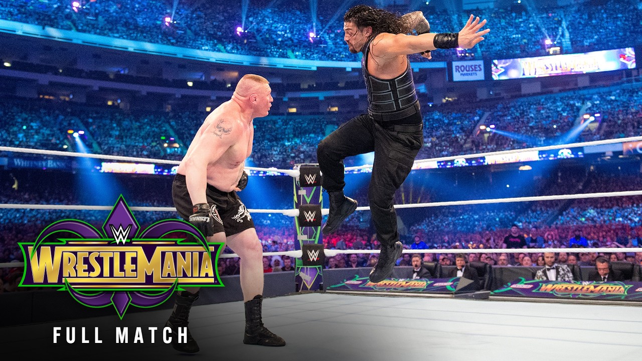 FULL MATCH: Brock Lesnar vs. Roman Reigns | Universal Title Match: WrestleMania 34