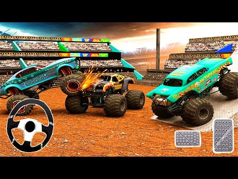 Monster Truck Demolition DerbyGames : Crash Boom Punk Stunts 2019 - Android Gameplay