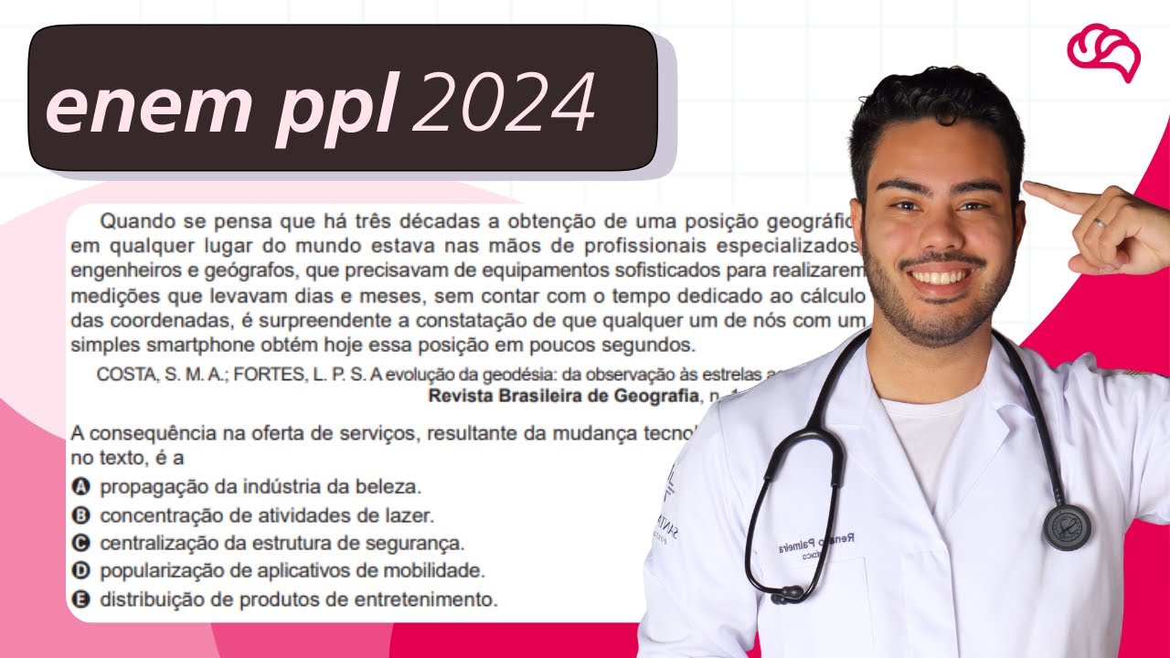 Resolução em Vídeo — Questão 52 ENEM 2024 PPL