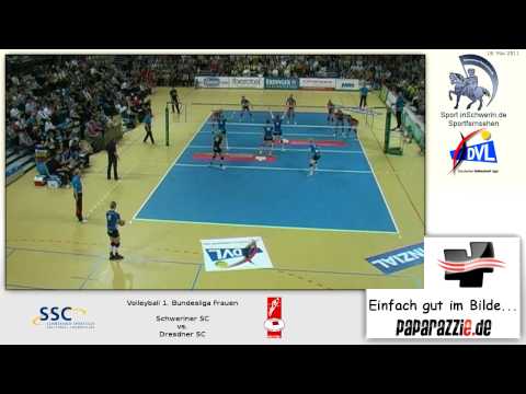 Volleyball 1. Bundesliga Frauen 3:2 Schweriner SC vs. Dresdner SC