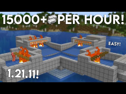 NEW UPDATED Minecraft Java 1.21.11 IRON FARM TUTORIAL | 15000 Iron Per Hour