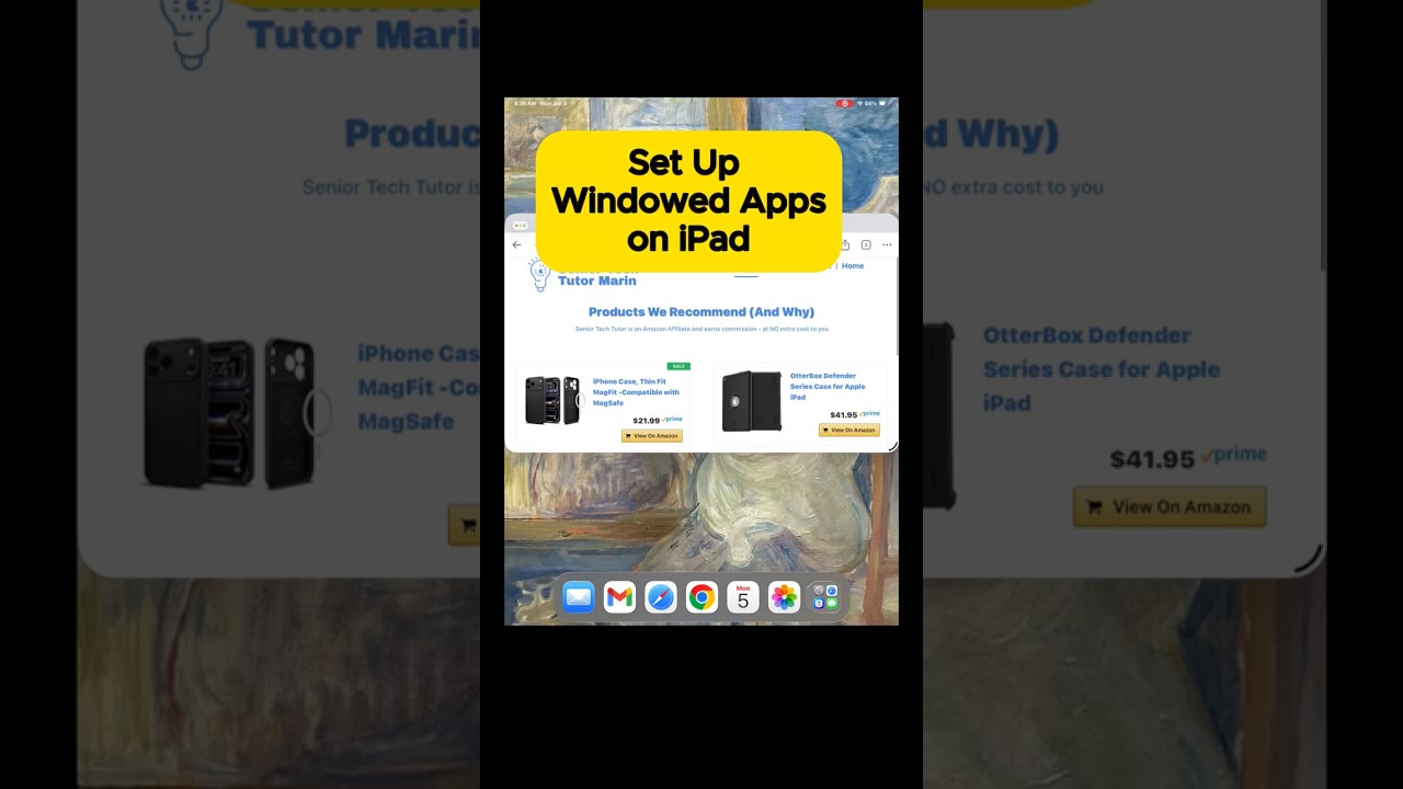How to Set Up & Use Windowed Apps on iPad (Easiest Way to Multitask!) | Senior Tech Tutor Tip #127