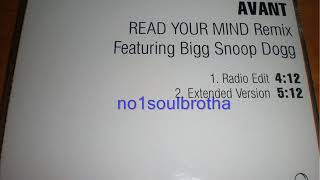 Avant ft. Snoop Dogg &quot;Read Your Mind&quot; (Remix Radio Edit)