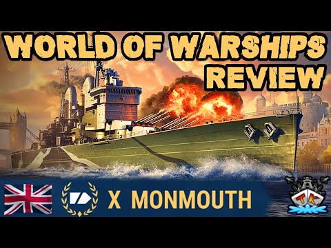 Monmouth T10/RN/CA "EIN AP MONSTER" *Review*⚓️ in World of Warships 🚢