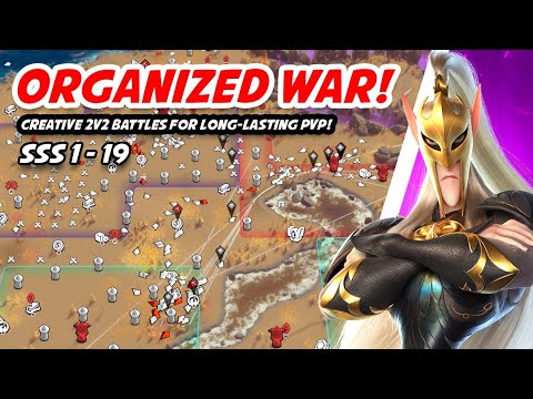 ORGANIZED WAR! SSS1-19 w/ Creative 2v2 Battles For Long-Lasting PvP! E vs C Family | Call of Dragons