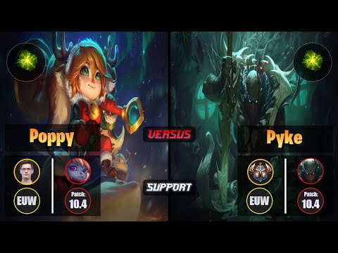 Mikyx POPPY (Support) [Aftershock] VS PYKE - Challenger EUW Patch 10.4