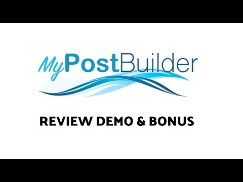 My Post Builder Review Demo Bonus - Website & Social Media Viral Content Builder Software Video