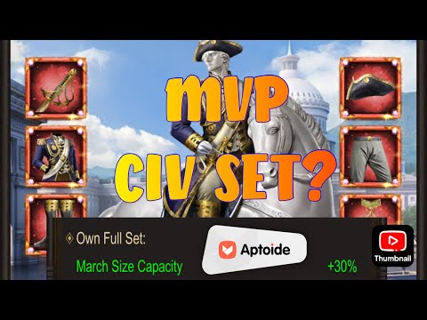 Evony's most important CIV gear to own, amplify?