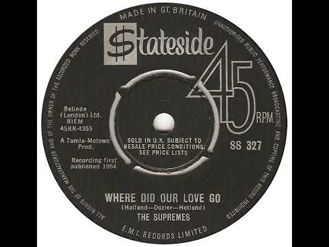 UK New Entry 1964 (188) The Supremes - Where Did Our Love Go