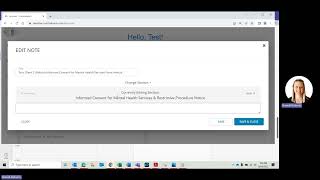 Signing Notes and Forms in Central Reach from Files Pending My Signature Widget