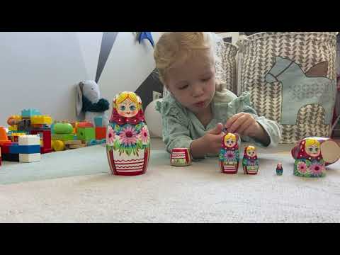 Миниатюра изображения товара Матрешка сувенирная Брестская Фабрика Сувениров С украшениями из лилий 7004