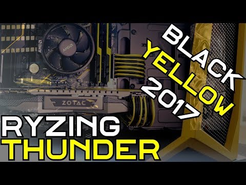 Epic 1300$?! Black & Yellow RYZEN PC 2017 #THUNDER