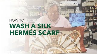 How to Wash A Silk Hermés Scarf