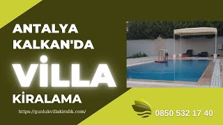 Antalya Belek'te Günlük Kiralık Villalar