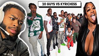 20 MEN VS 1 ADULT STAR : KYRICHESS ! (REACTION)