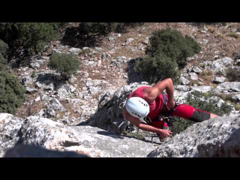 Via ferrata (Iron Way) in Sierra de San Jorge, Villanueva del Trabuco