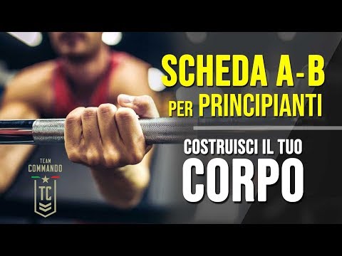ALLENAMENTO PER PRINCIPIANTI - "Scheda A & B" esercizi Full Body