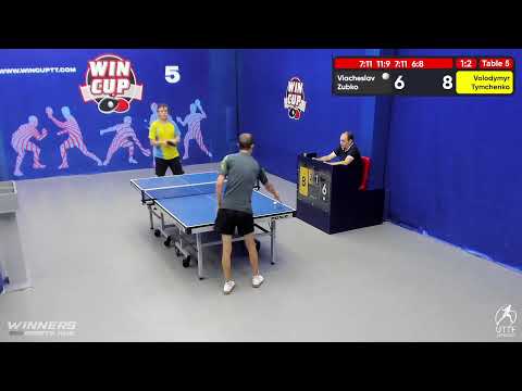 22:00 Зубко Вячеслав (1:3) Тимченко Владимир  стол 5  ЮГ-6  24.07.22