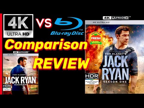 Jack Ryan Season 1 & 2 4K UltraHD Review TV Show 4K vs Blu Ray Image Comparisons Analysis & Unboxing