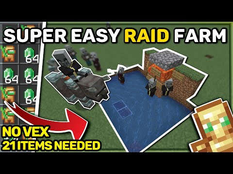 Minecraft EASY Raid Farm / Early Game , 1.19