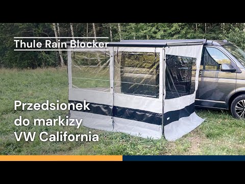 Przedsionek do markizy VW California, Thule Rain Blocker, Omnistor, Zabudowa markizy, Boki markizy