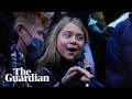 ‘You can shove your climate crisis up your arse’: Greta Thunberg sings at Cop26