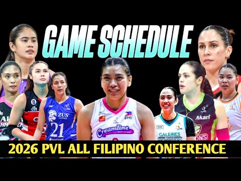 PVL 2026 ALL FILIPINO CONFERENCE SCHEDULE 🩷