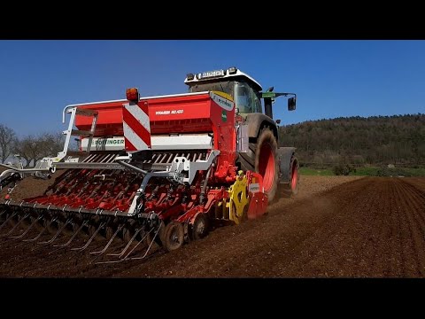 Säen mit Fendt 415 Vario und Pöttinger Vitasem 302 ADD
