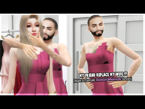 MY FRIEND BECAME MY WIFE !! | Boy Transformation Into Girl Stories (Sims 4)