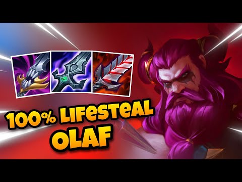 FULL LIFESTEAL OLAF JUNGLE WILD RIFT IS SUPER BROKEN 1V9 HARD CARRY