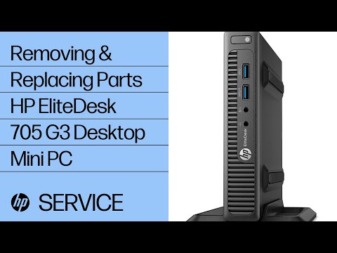 Removing & replacing parts for HP EliteDesk 705 G3 | HP Computer Service