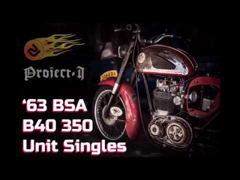 ‘63 BSA B40 350 Unit Singles Engine Overhaul First Start Tune up