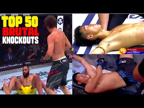 Top 50 Martial Arts Best Brutal Knockouts(mma,muay thai,kick)🌏2023.7 #8