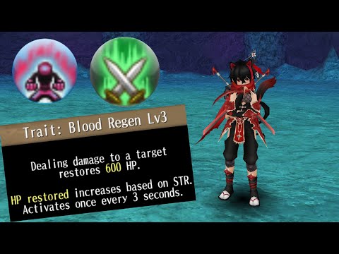 Dual Sword: Playing with Blood Regen Saber Aura and Kairiki | Toram Online