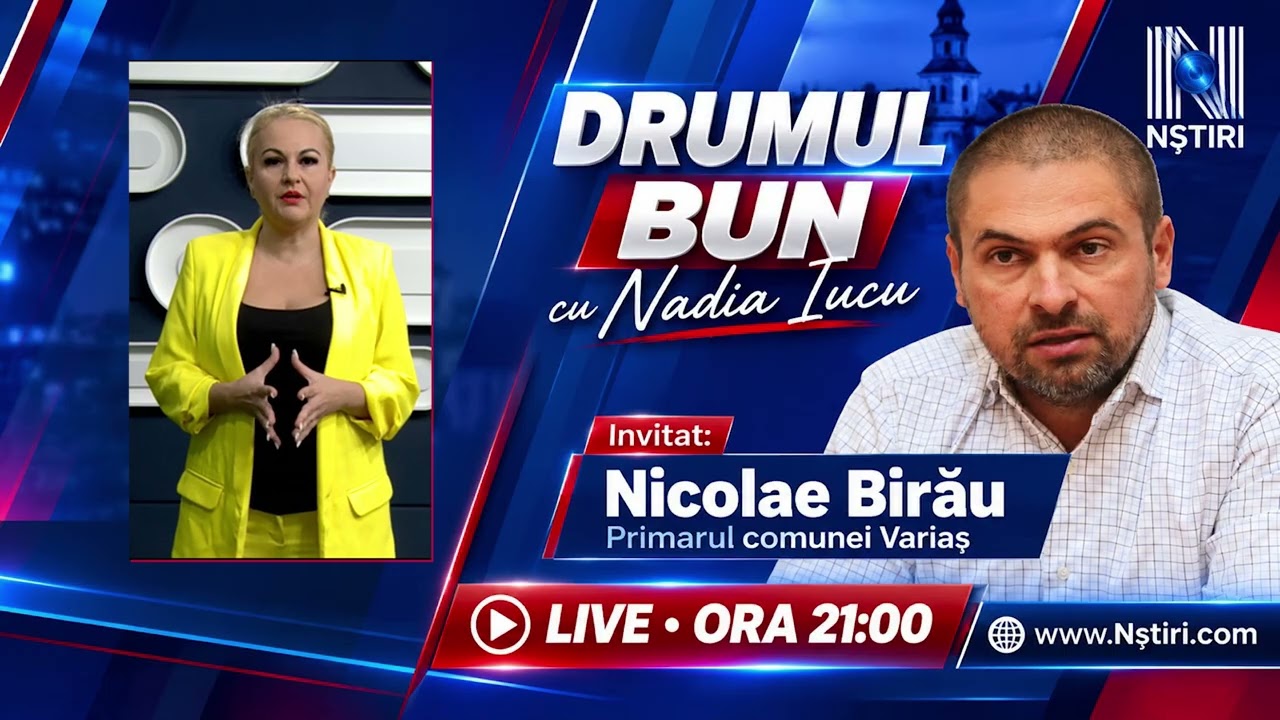 📺 DRUMUL BUN cu Nadia Iucu – LIVE, de la ora 21:00!