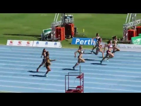 100M H2 U15W Amy Brice 12.57 2016 Australian Junior Championships
